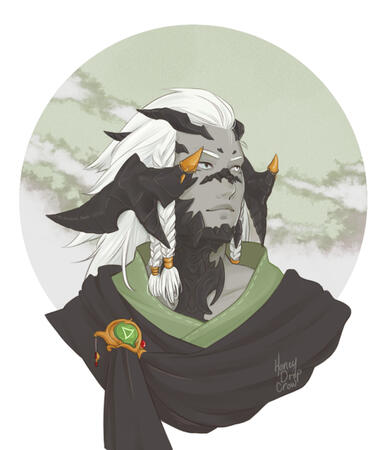 Colored Bust Auva Commission